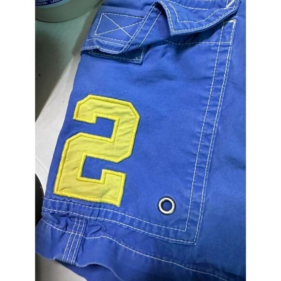 Men’s Ralph Lauren Vintage Blue Drawstring Shorts Elastic Waist Size XL - Picture 5 of 9